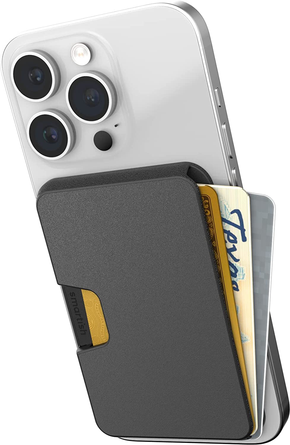 マグセーフ カード ウォレット 財布 カード3枚収納 MagSafe ブラック iPhone 12/13/14 シリーズ対応 ケース カバー カードポケット 送料無料