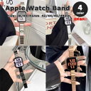 Apple Watch アップルウォッチ ベルト 全4色 ステンレス スリム メタル ストラップ バンド 38/40/41mm 42/44/45/49mm 全機...