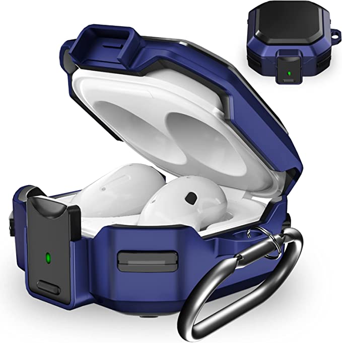 Galaxy ギャラクシー バッズ ケース 耐衝撃 落下防止 収納ケース ブルー ポリカーボネート Buds2 Pro/Buds2/Buds Pro/Buds ...