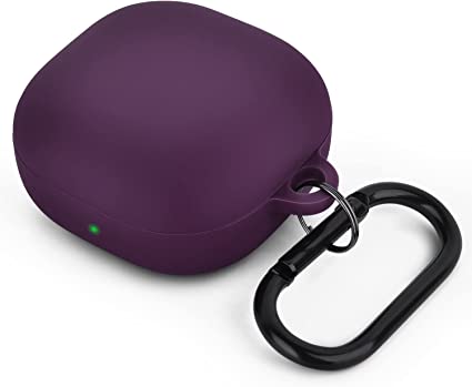 Galaxy ギャラクシー バッズ ケース 耐衝撃 落下防止 収納ケース ダークパープル シリコン Buds2 Pro/Buds2/Buds Pro/Buds ...
