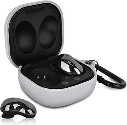 Galaxy ギャラクシー バッズ ケース 耐衝撃 落下防止 収納ケース グレー シリコン ...