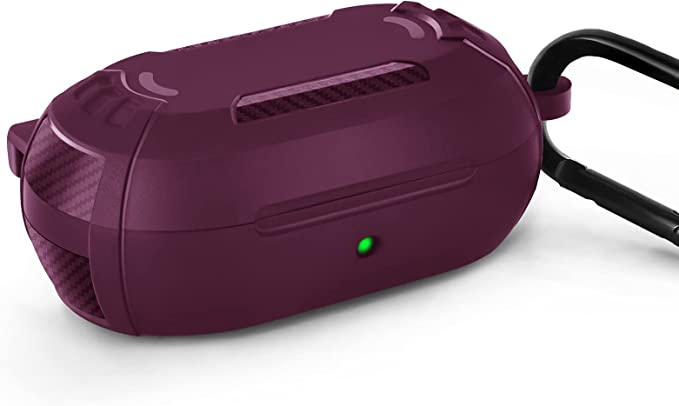 Galaxy ギャラクシー バッズ ケース 耐衝撃 落下防止 収納ケース ブルゴーニュ プラスチック Buds2 Pro/Buds2/Buds Pro/Buds...