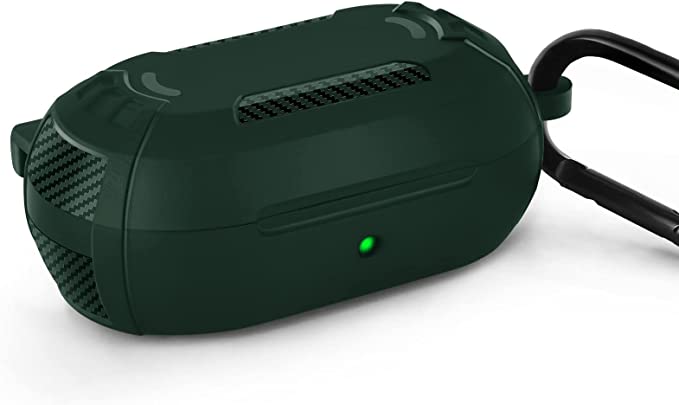 Galaxy ギャラクシー バッズ ケース 耐衝撃 落下防止 収納ケース ミッドナイトグリーン プラスチック Buds2 Pro/Buds2/Buds Pro/...