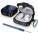 Galaxy ギャラクシー バッズ ケース 耐衝撃 落下防止 収納ケース ブルー プラスチック Buds2 Pro/Buds2/Buds Pro/Buds Li...