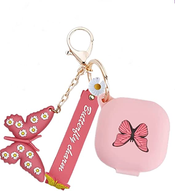 Galaxy ギャラクシー バッズ ケース 耐衝撃 落下防止 収納ケース ピンク シリコン Buds2 Pro/Buds2/Buds Pro/Buds Live...