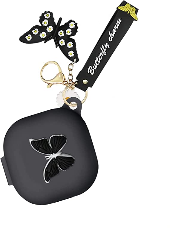 Galaxy ギャラクシー バッズ ケース 耐衝撃 落下防止 収納ケース ブラック シリコン Buds2 Pro/Buds2/Buds Pro/Buds Liv...