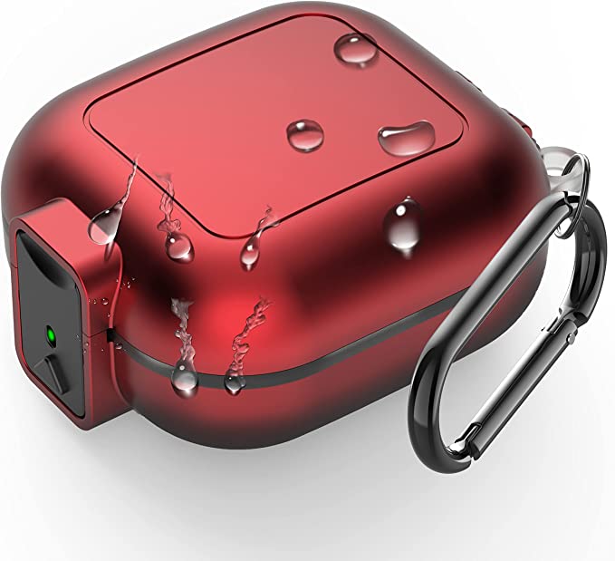 Galaxy ギャラクシー バッズ ケース 耐衝撃 落下防止 収納ケース レッド ポリカーボネート Buds2 Pro/Buds2/Buds Pro/Buds ...