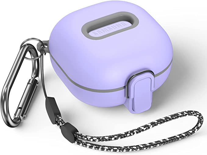 Galaxy ギャラクシー バッズ ケース 耐衝撃 落下防止 収納ケース パープル プラスチック Buds2 Pro/Buds2/Buds Pro/Buds L...