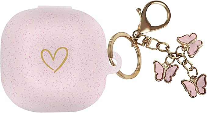 Galaxy ギャラクシー バッズ ケース 耐衝撃 落下防止 収納ケース ローズゴールド シリコン Buds2 Pro/Buds2/Buds Pro/Buds ...