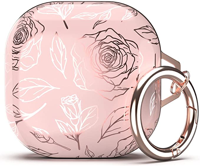 Galaxy ギャラクシー バッズ ケース 耐衝撃 落下防止 収納ケース ピンク ポリカーボネート Buds2 Pro/Buds2/Buds Pro/Buds ...