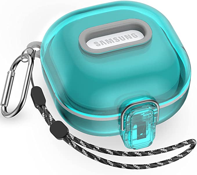 Galaxy ギャラクシー バッズ ケース 耐衝撃 落下防止 収納ケース クリアブルー ポリカーボネート Buds2 Pro/Buds2/Buds Pro/Bu...