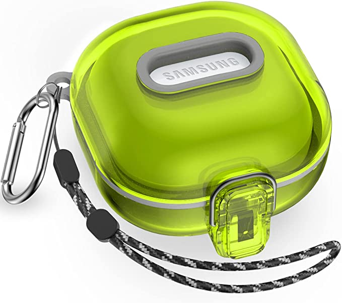 Galaxy ギャラクシー バッズ ケース 耐衝撃 落下防止 収納ケース クリアイエロー ポリカーボネート Buds2 Pro/Buds2/Buds Pro/B...