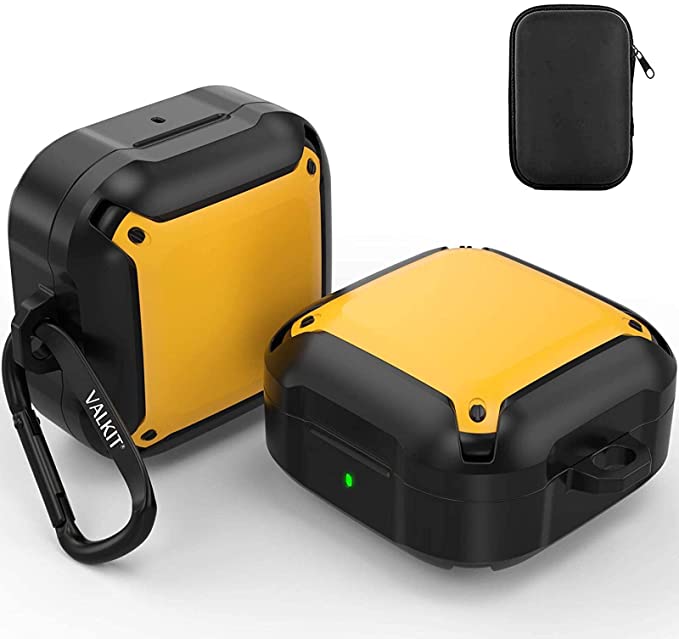 Galaxy ギャラクシー バッズ ケース 耐衝撃 落下防止 収納ケース イエロー ポリカーボネート Buds2 Pro/Buds2/Buds Pro/Buds...