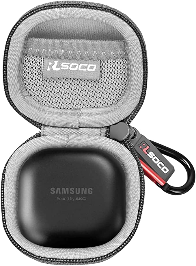 Galaxy ギャラクシー バッズ ケース 耐衝撃 落下防止 収納ケース グレー EVA Buds2 Pro/Buds2/Buds Pro/Buds Live ...