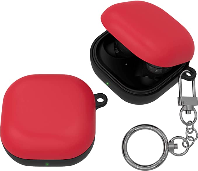 Galaxy ギャラクシー バッズ ケース 耐衝撃 落下防止 収納ケース レッド ポリカーボネート Buds2 Pro/Buds2/Buds Pro/Buds ...