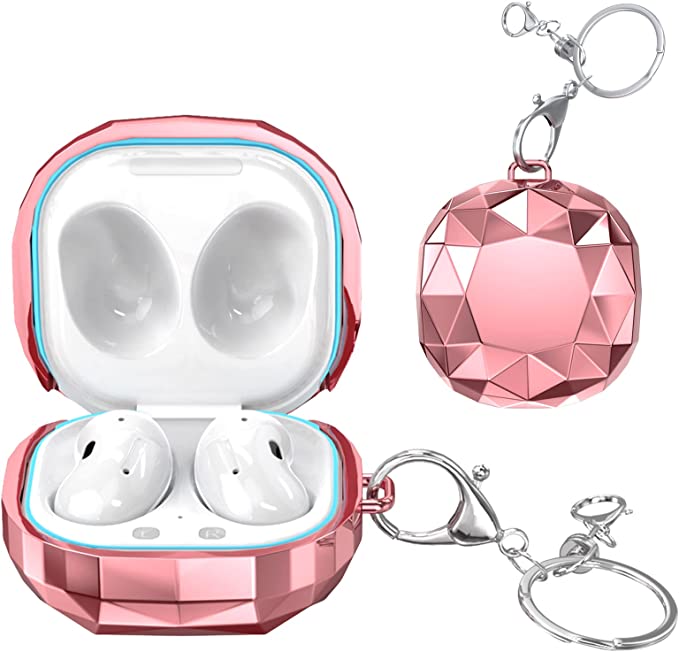 Galaxy ギャラクシー バッズ ケース 耐衝撃 落下防止 収納ケース ピンク ポリカーボネート Buds2 Pro/Buds2/Buds Pro/Buds ...