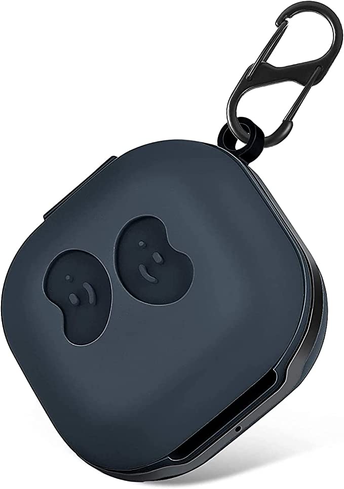 Galaxy ギャラクシー バッズ ケース 耐衝撃 落下防止 収納ケース ネイビー シリコン Buds2 Pro/Buds2/Buds Pro/Buds Liv...