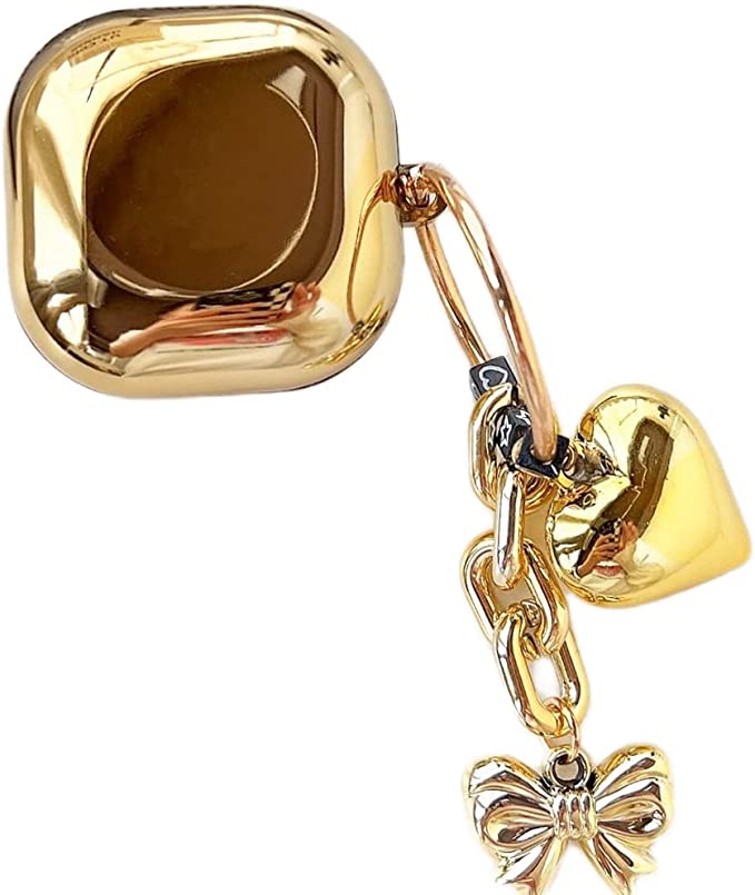 Galaxy ギャラクシー バッズ ケース 耐衝撃 落下防止 収納ケース ゴールド Buds2 Pro/Buds2/Buds Pro/Buds Live 対応 ...