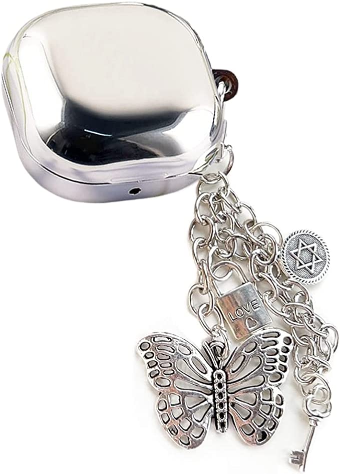 Galaxy ギャラクシー バッズ ケース 耐衝撃 落下防止 収納ケース シルバー Buds2 Pro/Buds2/Buds Pro/Buds Live 対応 ...