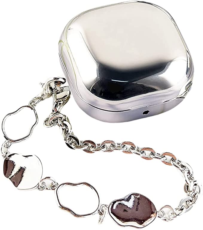 Galaxy ギャラクシー バッズ ケース 耐衝撃 落下防止 収納ケース シルバー Buds2 Pro/Buds2/Buds Pro/Buds Live 対応 ...