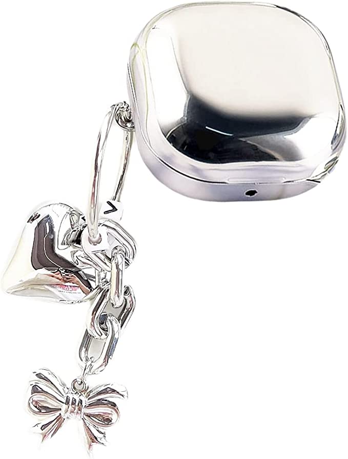 Galaxy ギャラクシー バッズ ケース 耐衝撃 落下防止 収納ケース シルバー Buds2 Pro/Buds2/Buds Pro/Buds Live 対応 ...