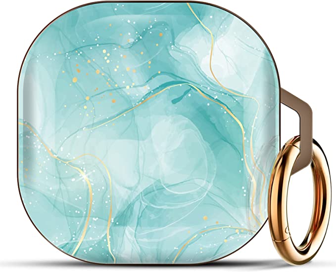 Galaxy ギャラクシー バッズ ケース 耐衝撃 落下防止 収納ケース シアン ポリカーボネート Buds2 Pro/Buds2/Buds Pro/Buds ...