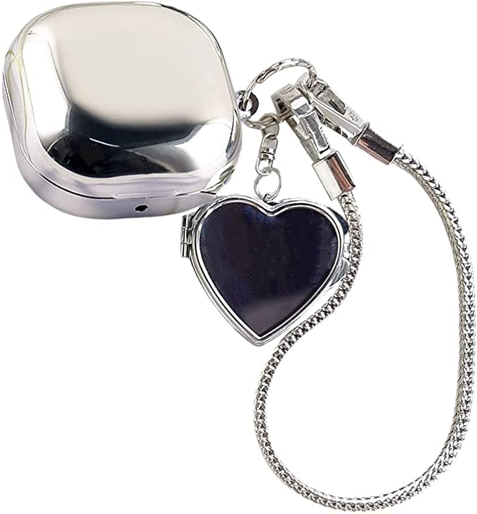 Galaxy ギャラクシー バッズ ケース 耐衝撃 落下防止 収納ケース シルバー Buds2 Pro/Buds2/Buds Pro/Buds Live 対応 ...