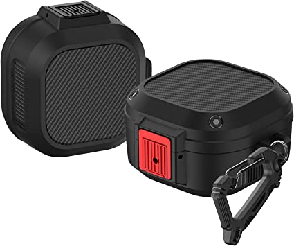 Galaxy ギャラクシー バッズ ケース 耐衝撃 落下防止 収納ケース ブラック/レッド プラスチック Buds2 Pro/Buds2/Buds Pro/Bu...