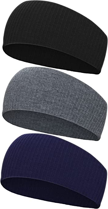 即納 ヘアバンド ターバン 3色セット ニット ヘッドバンド カジュアル 通気性 洗顔 ワークアウト ヨガ スポーツ メンズ レディース 送料無料