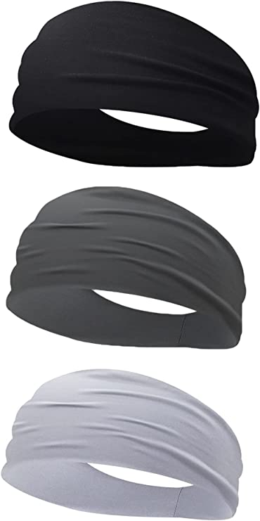 即納 ヘアバンド ターバン 3色セット ポリエステル ヘッドバンド カジュアル 通気性 洗顔 ワークアウト ヨガ スポーツ メンズ レディース 送料無料