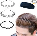 即納 カチューシャ ヘアバンド 4セット 合金 コットン ヘッドバンド カジュアル 通気性 洗顔 ワークアウト ヨガ スポーツ メンズ レディース 送料無料