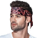 即納 ヘアバンド ターバン 迷彩レッド ポリエステル ヘッドバンド カジュアル 通気性 洗顔 ワークアウト ヨガ スポーツ メンズ レディース 送料無料