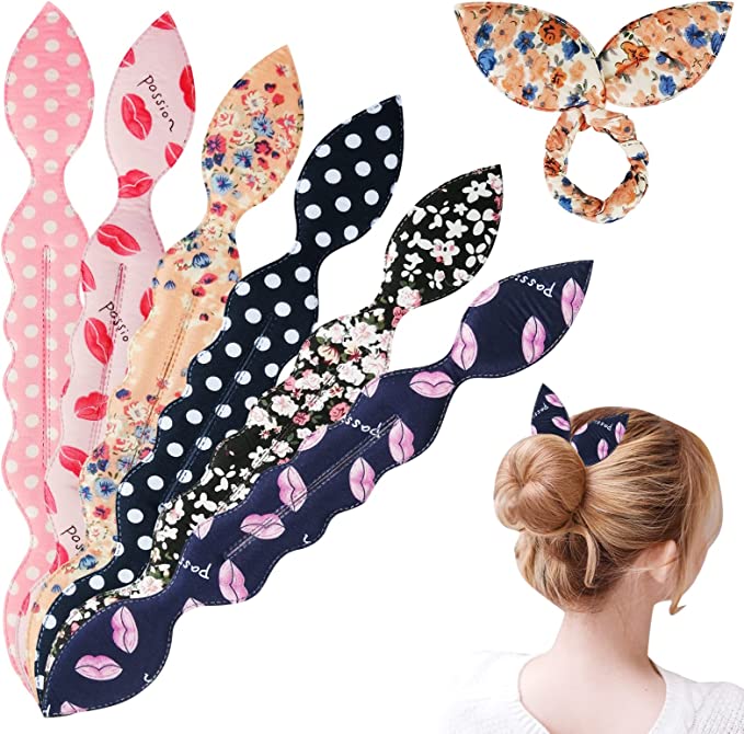 ヘアバンド ターバン デフトバン 6色セット お団子 かわいい ヘアリボン ヘアアクセサリー ヘッドバンド 通気性 ヨガ スポーツ レディース