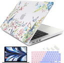 マックブック エアー 15 インチ 2023 A2941 M2 チップ ケース カバー バタフライ フラワー Apple アップル MacBook Air ハー...