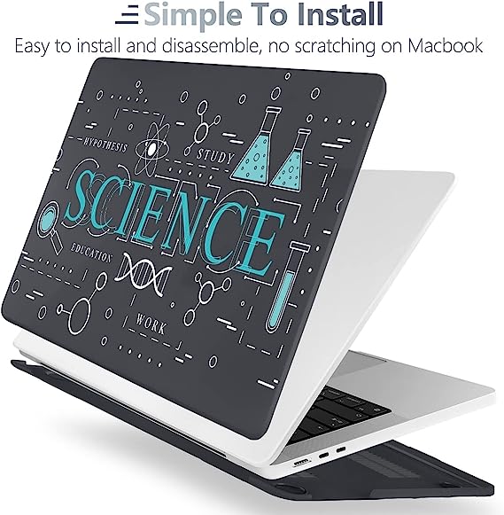 マックブック エアー 15 インチ 2023 A2941 M2 チップ ケース カバー サイエンス Apple アップル MacBook Air ハードケース 衝撃吸収 送料無料
