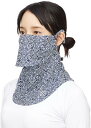 即納 紫外線対策 日焼け防止 UVカット ネックガード レディース フェイスカバー ネイビー 息苦しくない 夏用 冷感 通気性 吸汗 送料無料