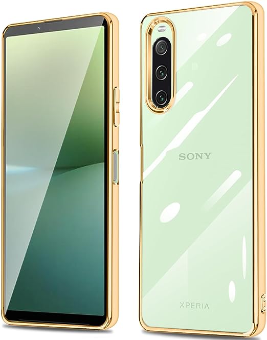 樂天商城 - 即納 ソニー エクスペリア スマホケース クリア ゴールド SONY Xperia 10 V SO-52D/SOG11 2023 耐衝撃 カバー 送料無料