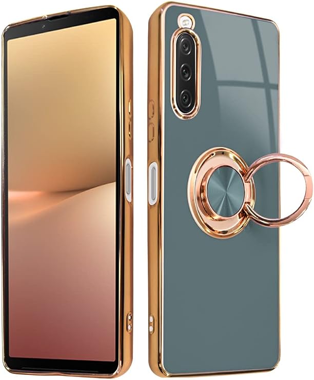 Rakuten - 即納 ソニー エクスペリア スマホケース ブルーグレー SONY Xperia 10 V SO-52D/SOG11 2023 耐衝撃 カバー 送料無料