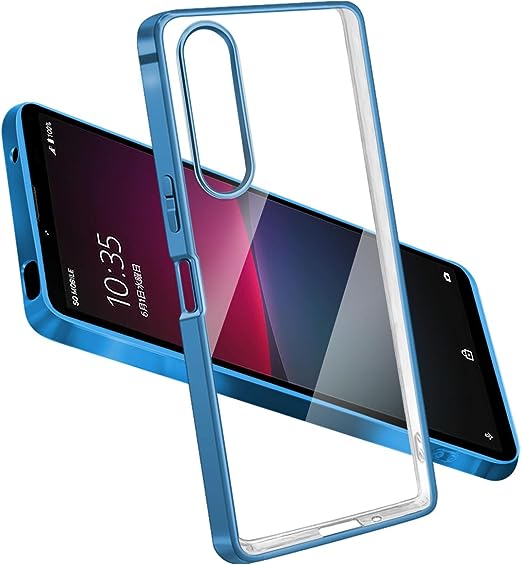 樂天商城 - 即納 ソニー エクスペリア スマホケース クリア ブルー SONY Xperia 10 V SO-52D/SOG11 2023 耐衝撃 カバー 送料無料