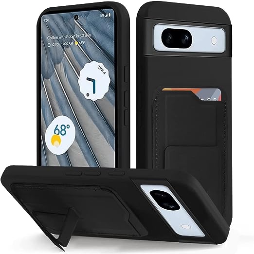 樂天商城 - 即納 Google Pixel 7a スマホケース ブラック ミリタリーグレード カメラレンズ保護 カード収納 スリム 擦り傷防止 折り畳み式 キックスタンド機能 滑り止め ストラップホール付き グーグル ピクセル 2023 耐衝撃 軽量 カバー 送料無料