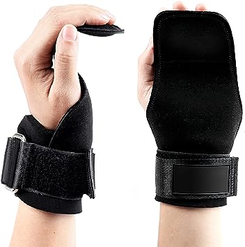 即納 パワーグリップ 筋トレ 補助 滑り止め ジム ブラック 筋トレグッズ 懸垂 ラバーグリップ 手首サポーター 握力補助 グローブ トレニンーグ用 ケガ予防 ...