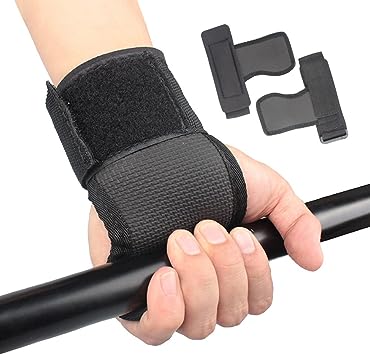 即納 パワーグリップ 筋トレ 補助 滑り止め ジム ブラック 筋トレグッズ 懸垂 ラバーグリップ 手首サポーター 握力補助 グローブ トレニンーグ用 ケガ予防 ...