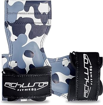 即納 パワーグリップ 筋トレ 補助 滑り止め ジム グレーカモ 筋トレグッズ 懸垂 ラバーグリップ 手首サポーター 握力補助 グローブ トレニンーグ用 ケガ予防...