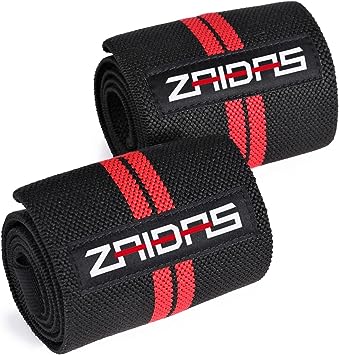 即納 リストラップ 筋トレ 補助 手首固定 ジム ブラック/レッド 筋トレグッズ エイトトレーニング 手首サポーター 握力補助 グローブ トレニンーグ用 ケガ予...