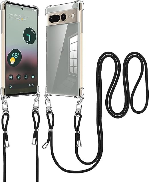 即納 Google Pixel 7 Pro スマホケース 透明 ショルダー クリア 斜め掛け カメラレンズ保護 TPU スリム ストラップ付き 落下防止 指紋防止 ワイヤレス充電 対応 グーグル ピクセル 耐衝撃 軽量 カバー 送料無料