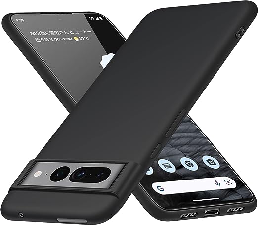 Rakuten - 即納 Google Pixel 7 Pro スマホケース ブラック カメラレンズ保護 擦り傷防止 TPU スリム ストラップホール付き グーグル ピクセル 耐衝撃 軽量 カバー 送料無料