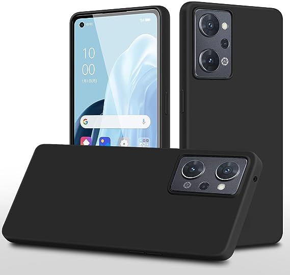 Ready to ship! OPPO Reno9 A / OPPO Reno7 A Smartphone Case, Matte Black, Camera Lens Protection, Silicone, Anti-slip, Scratch-resistant, Fingerprint-resistant, Slim, TPU Material, with Strap Hole, Shockproof, Lightweight Cover, Free Shipping.