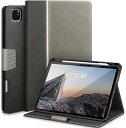 即納 iPad Pro 11インチ 第4/3/2 世代 対応 タブレット 手帳型 ケース グレー Apple Pencil 2 ホルダー マグネット式 スリム ...