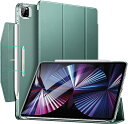 即納 iPad Pro 11インチ 第4/3/2 世代 対応 タブレット 手帳型 ケース グリーン 半透明 Apple Pencil 2 対応 マグネット式 ス...