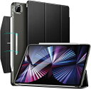 即納 iPad Pro 11インチ 第4/3/2 世代 対応 タブレット 手帳型 ケース ブラック 半透明 Apple Pencil 2 対応 マグネット式 スリム PUレザー PC素材 オートスリープ ウェイクアップ機能 三つ折り スタンド機能 アイパッド プロ 耐衝撃 軽量 カバー 送料無料(2)